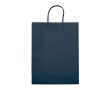 Grand sac en papier kraft coloré pour cadeau 120 g/m2 couleur bleu foncé