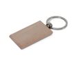 Porte-clés rectangulaire en bois à personnaliser 9x3cm couleur bois