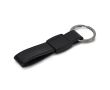 Porte-clés en cuir avec détail en métal à personnaliser couleur noir