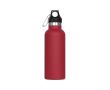Gourde en acier inoxydable 100% anti-fuite avec mousqueton 500ml couleur rouge foncé
