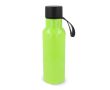 Gourde en RPET colorée avec anse de transport en caoutchouc 600ml couleur vert lime