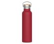 Gourde thermique avec revêtement et anse de transport 650ml couleur rouge foncé