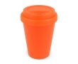 Gobelet à emporter en plastique recyclé aux couleurs vives 250ml couleur orange