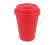 Gobelet à emporter en plastique recyclé aux couleurs vives 250ml couleur rouge