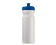 Bidon sportif en plastique organique fabriqué en UE 750ml couleur blanc/bleu