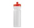Bidon sportif en plastique organique fabriqué en UE 750ml couleur rouge transparent