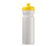 Bidon sportif en plastique organique fabriqué en UE 750ml couleur jaune