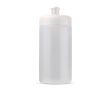 Bidon sportif en bioplastique sans BPA fabriqué en UE 500ml couleur blanc transparent