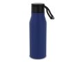 Gourde en acier inoxydable aux couleurs mates avec corde 600ml couleur bleu foncé