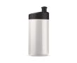 Bidon de sport en plastique sans BPA et 100% anti-fuite 500ml couleur blanc/noir