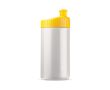 Bidon de sport en plastique sans BPA et 100% anti-fuite 500ml couleur jaune