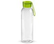 Gourde plastique avec bouchon et poignée de transport colorée 600ml couleur vert lime transparent