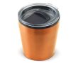 Gobelet en inox à double paroi compatible avec la machine à café 180ml couleur orange