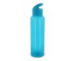 Gourde en RPET de couleurs transparentes avec poignée 600ml couleur turquoise