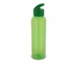 Gourde en RPET de couleurs transparentes avec poignée 600ml couleur vert lime