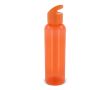 Gourde en RPET de couleurs transparentes avec poignée 600ml couleur orange