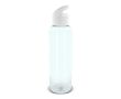 Gourde en RPET de couleurs transparentes avec poignée 600ml couleur blanc