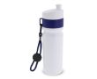 Gourde de sport sans BPA avec détail coloré et sangle 500ml couleur bleu foncé