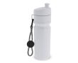 Gourde de sport sans BPA avec détail coloré et sangle 500ml couleur blanc