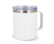 Tasse à emporter en céramique avec anse pour un transport facile 350ml couleur blanc