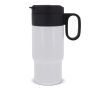 Gobelet en acier inoxydable avec couvercle servant de tasse 300ml couleur blanc