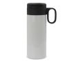 Gobelet en acier inoxydable avec couvercle servant de tasse 400ml couleur blanc
