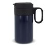 Gobelet en acier inoxydable avec couvercle servant de tasse 250ml couleur bleu foncé
