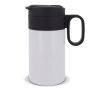 Gobelet en acier inoxydable avec couvercle servant de tasse 250ml couleur blanc