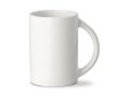 Tasse blanche en porcelaine avec poignée en demi-cercle de 300ml couleur blanc