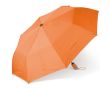 Parapluie pliable ergonomique coloré avec armature noire Ø100 couleur orange