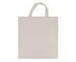 Sac en coton OEKO-TEX avec poignées courtes 220 g/m2 couleur beige