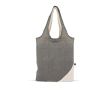 Sac pliable bicolore en coton recyclé OEKO-TEX 140 g/m2 couleur gris