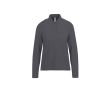 Polo classique pour femme en coton piqué à manches longues 180 g/m² couleur gris foncé
