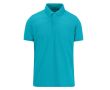 Polo en polyester et coton coloré à manches courtes 180 g/m² B&C couleur turquoise