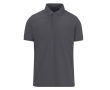 Polo en polyester et coton coloré à manches courtes 180 g/m² B&C couleur gris foncé