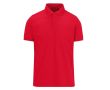 Polo en polyester et coton coloré à manches courtes 180 g/m² B&C couleur rouge