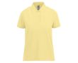 Polo basique pour femme à manches courtes en coton 210 g/m² B&C couleur jaune clair