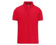 Polo basique unisexe en coton à manches courtes 210 g/m² B&C couleur rouge