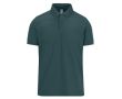 Polo basique unisexe en coton à manches courtes 210 g/m² B&C couleur vert foncé