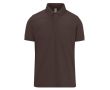 Polo basique unisexe en coton à manches courtes 210 g/m² B&C couleur marron foncé