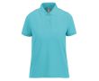 Polo classique pour femme en coton à manches courtes 180 g/m² B&C couleur turquoise