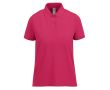 Polo classique pour femme en coton à manches courtes 180 g/m² B&C couleur fuchsia