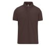 Polo classique unisexe en coton à manches courtes 180 g/m² B&C couleur marron foncé