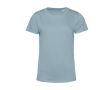T-shirt pour femme en coton biologique à manches courtes 150 g/m² B&C couleur bleu gris
