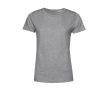 T-shirt pour femme en coton biologique à manches courtes 150 g/m² B&C couleur gris clair