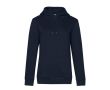 Sweat-shirt pour femme en coton et polyester recyclé 280 g/m² B&C couleur bleu marine