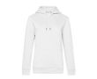 Sweat-shirt pour femme en coton et polyester recyclé 280 g/m² B&C couleur blanc