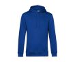 Sweat moderne en coton biologique avec capuche 280 g/m² B&C couleur bleu roi