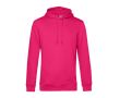 Sweat moderne en coton biologique avec capuche 280 g/m² B&C couleur fuchsia