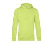 Sweat moderne en coton biologique avec capuche 280 g/m² B&C couleur vert lime